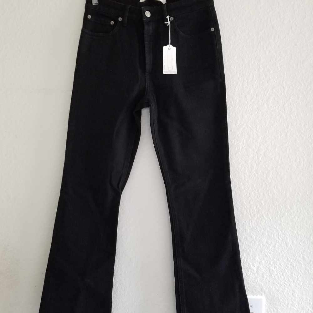 Golden Goose Funny Cropped Flare Black Jeans 27 - Picture 2 of 6